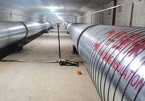 Underground-pipe-gallery-heating-project